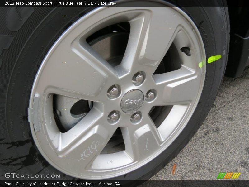 True Blue Pearl / Dark Slate Gray 2013 Jeep Compass Sport