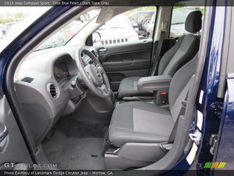 True Blue Pearl / Dark Slate Gray 2013 Jeep Compass Sport