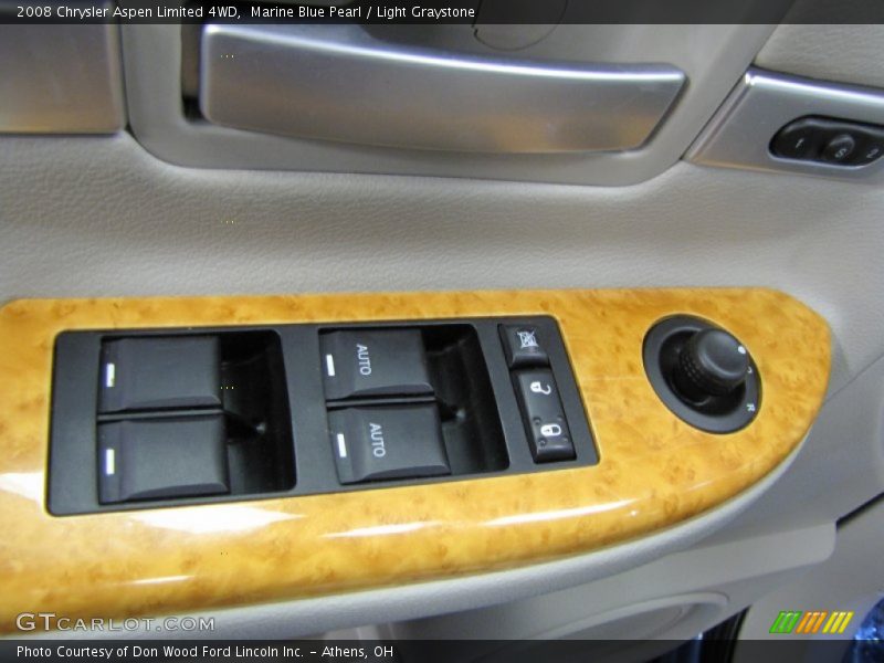 Marine Blue Pearl / Light Graystone 2008 Chrysler Aspen Limited 4WD