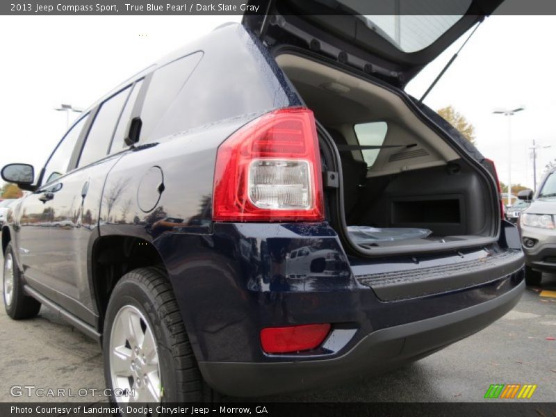 True Blue Pearl / Dark Slate Gray 2013 Jeep Compass Sport