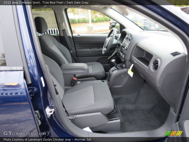 True Blue Pearl / Dark Slate Gray 2013 Jeep Compass Sport