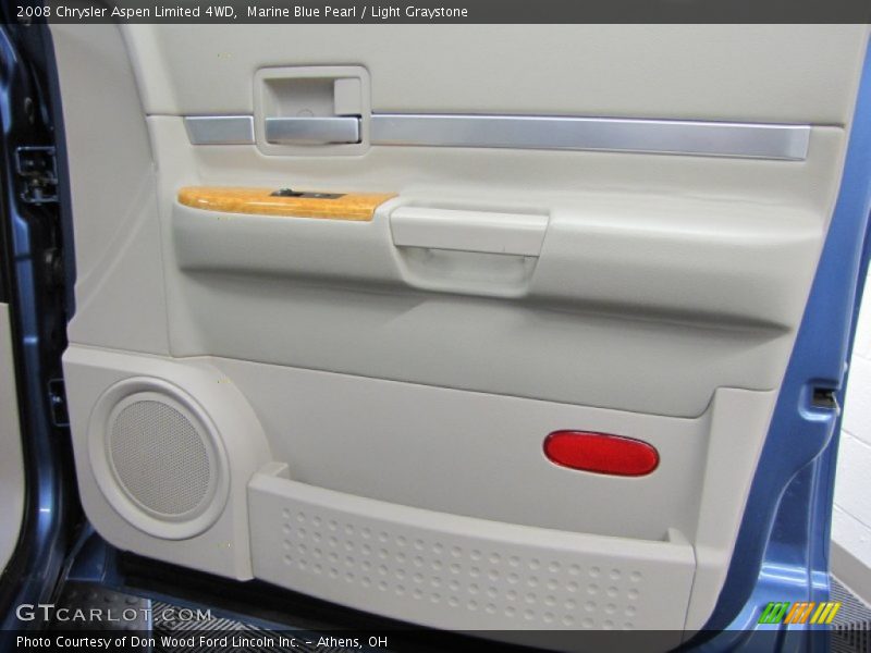 Marine Blue Pearl / Light Graystone 2008 Chrysler Aspen Limited 4WD