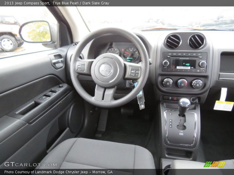 True Blue Pearl / Dark Slate Gray 2013 Jeep Compass Sport