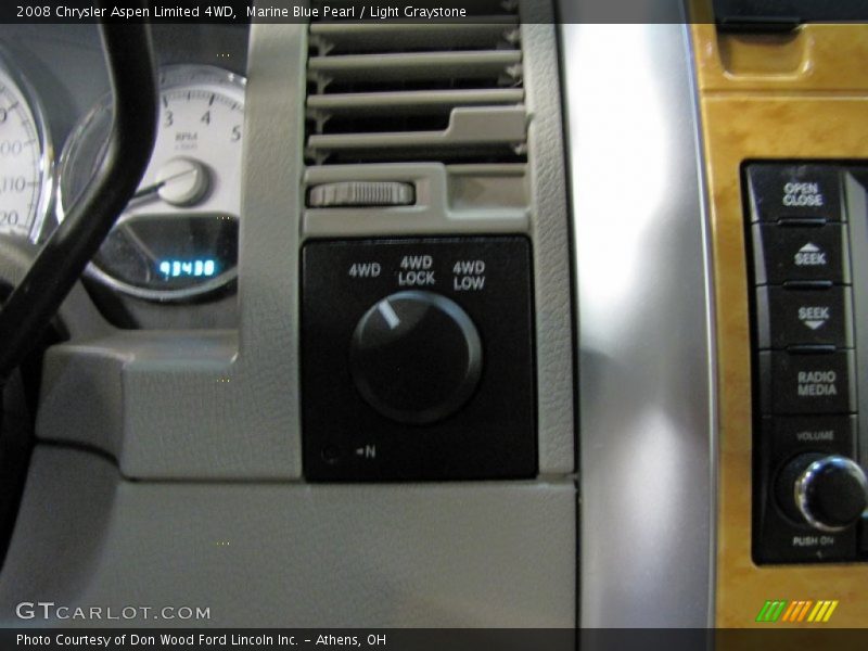 Marine Blue Pearl / Light Graystone 2008 Chrysler Aspen Limited 4WD