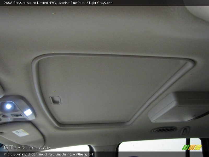 Marine Blue Pearl / Light Graystone 2008 Chrysler Aspen Limited 4WD