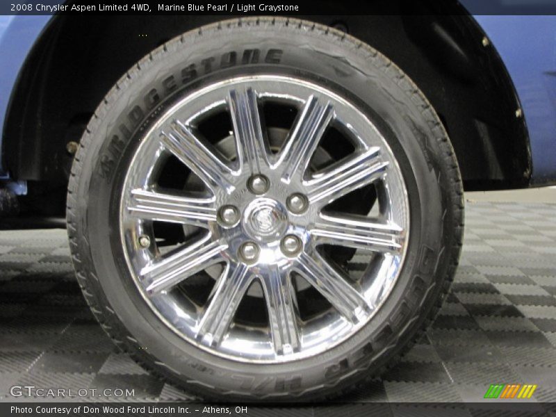 Marine Blue Pearl / Light Graystone 2008 Chrysler Aspen Limited 4WD