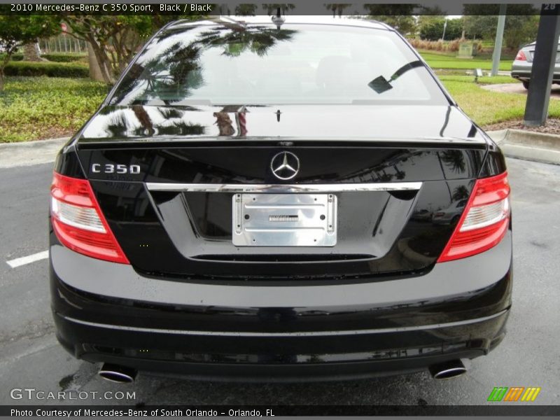 Black / Black 2010 Mercedes-Benz C 350 Sport