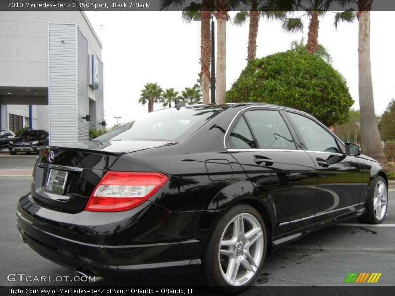 Black / Black 2010 Mercedes-Benz C 350 Sport