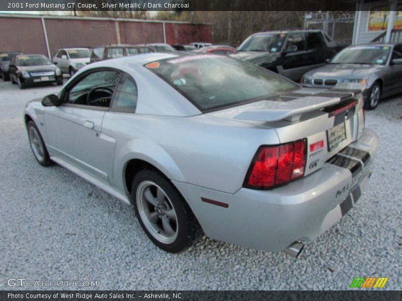Silver Metallic / Dark Charcoal 2001 Ford Mustang GT Coupe