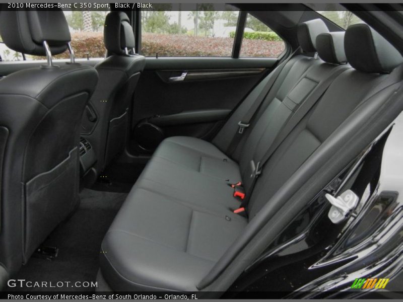 Rear Seat of 2010 C 350 Sport