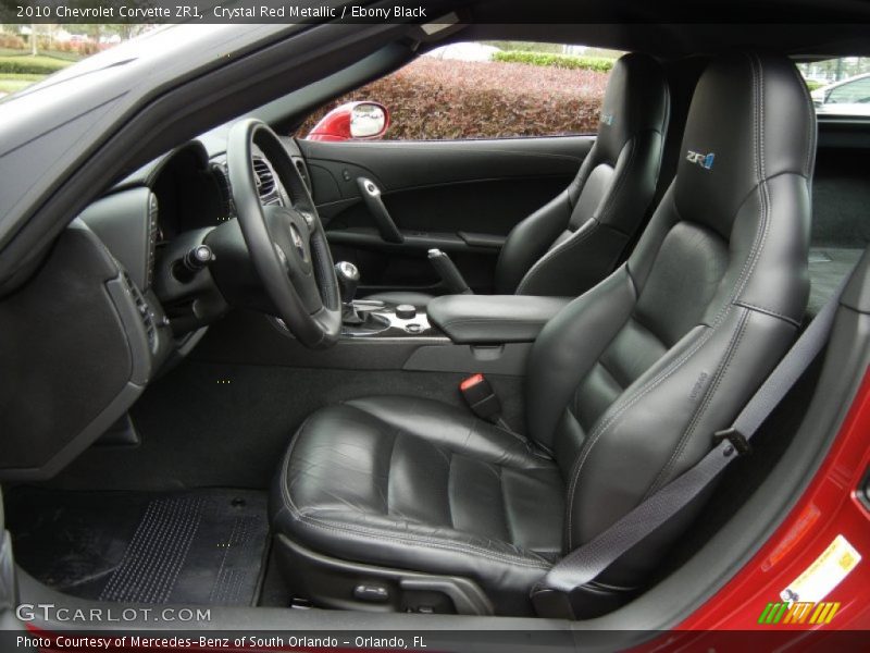  2010 Corvette ZR1 Ebony Black Interior