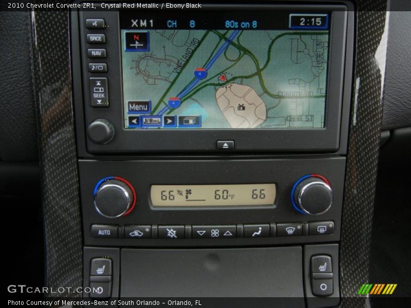 Navigation of 2010 Corvette ZR1