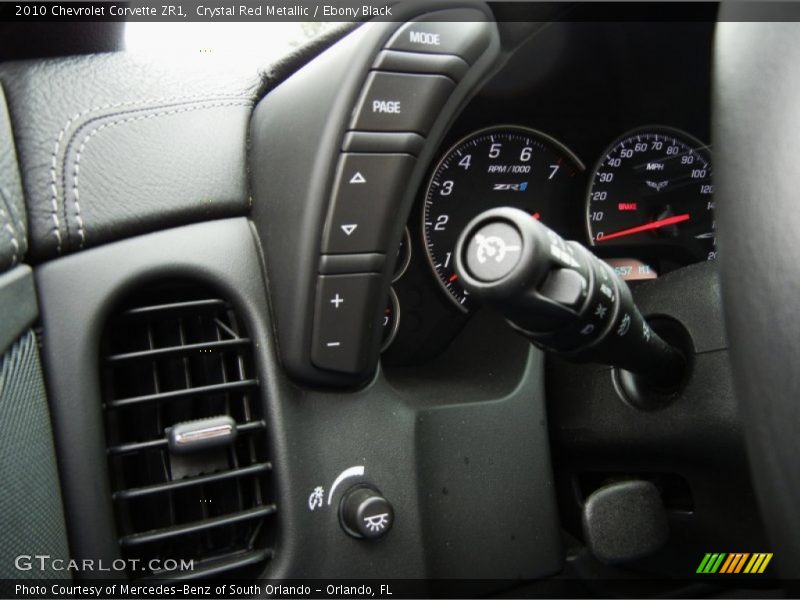 Controls of 2010 Corvette ZR1