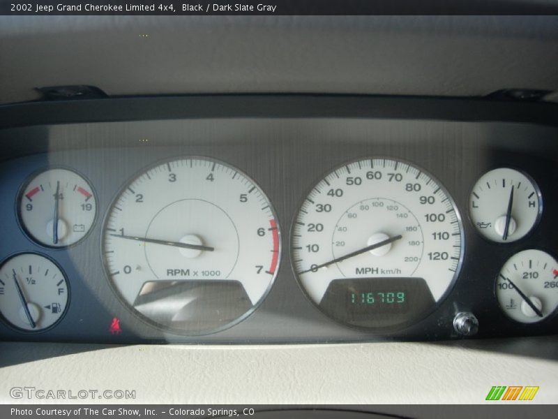 Black / Dark Slate Gray 2002 Jeep Grand Cherokee Limited 4x4