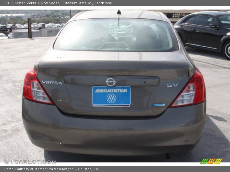 Titanium Metallic / Sandstone 2012 Nissan Versa 1.6 SV Sedan