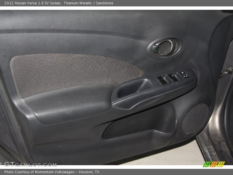 Titanium Metallic / Sandstone 2012 Nissan Versa 1.6 SV Sedan