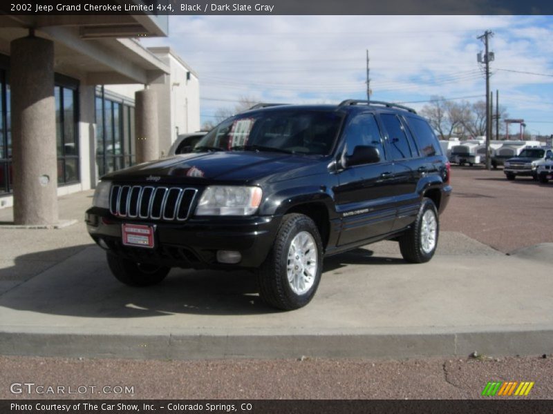 Black / Dark Slate Gray 2002 Jeep Grand Cherokee Limited 4x4