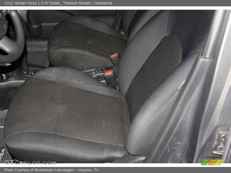 Titanium Metallic / Sandstone 2012 Nissan Versa 1.6 SV Sedan