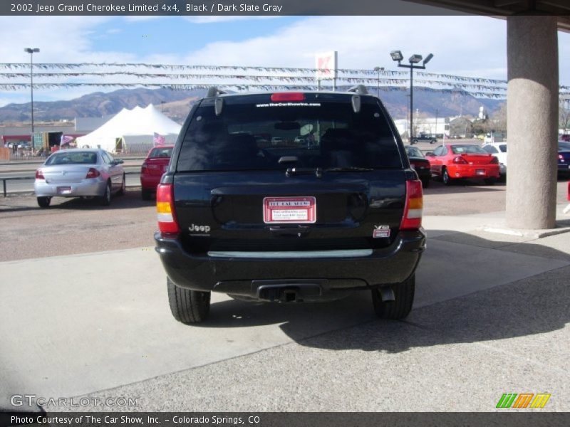 Black / Dark Slate Gray 2002 Jeep Grand Cherokee Limited 4x4