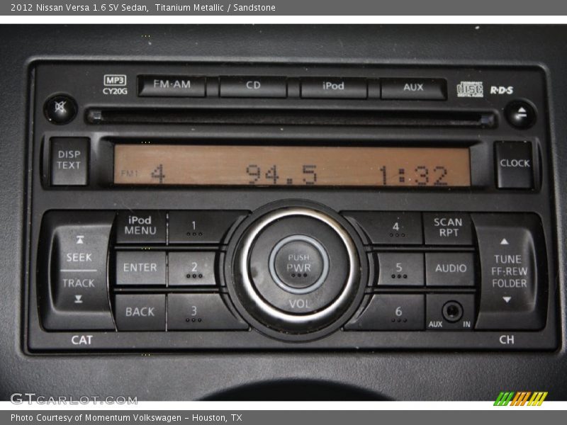 Titanium Metallic / Sandstone 2012 Nissan Versa 1.6 SV Sedan