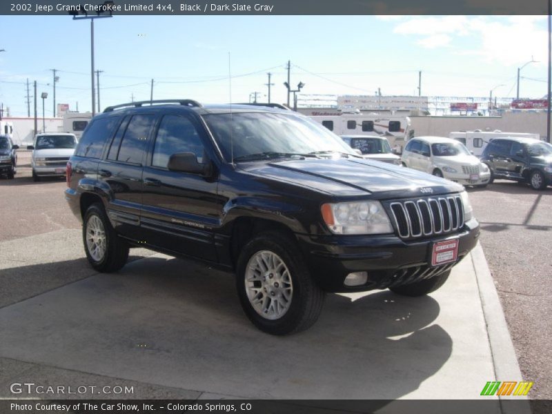 Black / Dark Slate Gray 2002 Jeep Grand Cherokee Limited 4x4