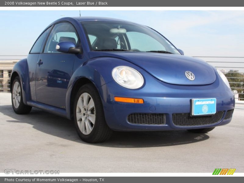 Laser Blue / Black 2008 Volkswagen New Beetle S Coupe