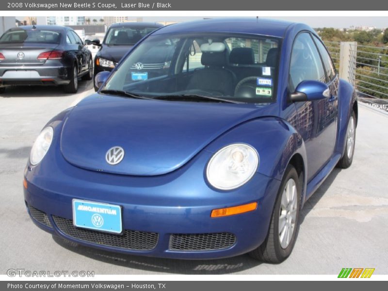Laser Blue / Black 2008 Volkswagen New Beetle S Coupe