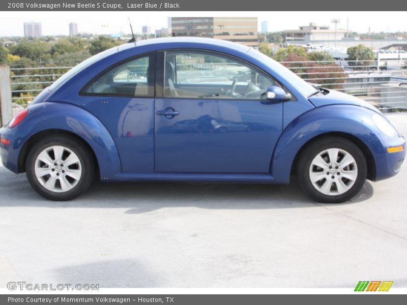 Laser Blue / Black 2008 Volkswagen New Beetle S Coupe