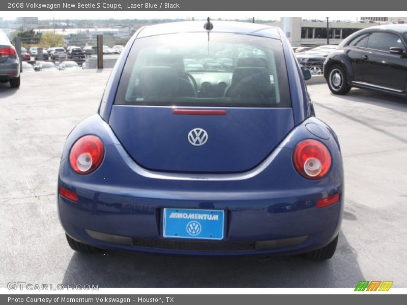 Laser Blue / Black 2008 Volkswagen New Beetle S Coupe