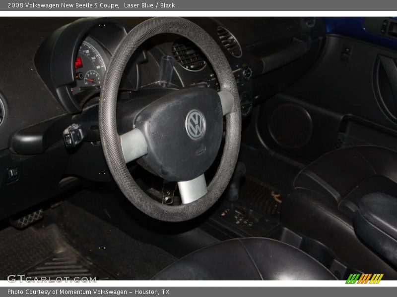 Laser Blue / Black 2008 Volkswagen New Beetle S Coupe