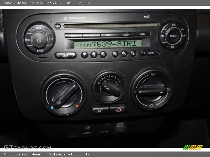 Laser Blue / Black 2008 Volkswagen New Beetle S Coupe