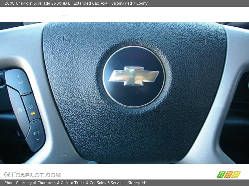 Victory Red / Ebony 2008 Chevrolet Silverado 3500HD LT Extended Cab 4x4
