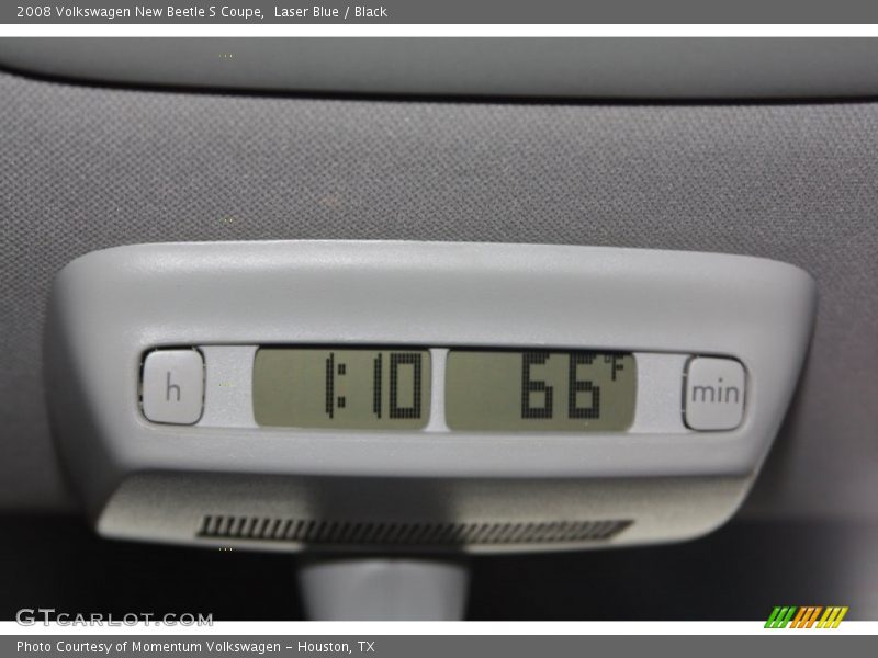 Laser Blue / Black 2008 Volkswagen New Beetle S Coupe