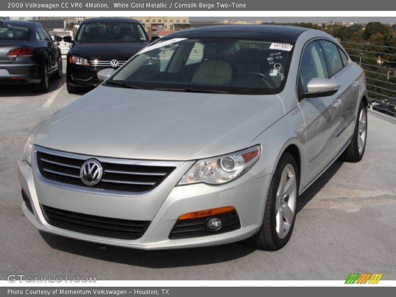 White Gold Metallic / Cornsilk Beige Two-Tone 2009 Volkswagen CC VR6 4Motion