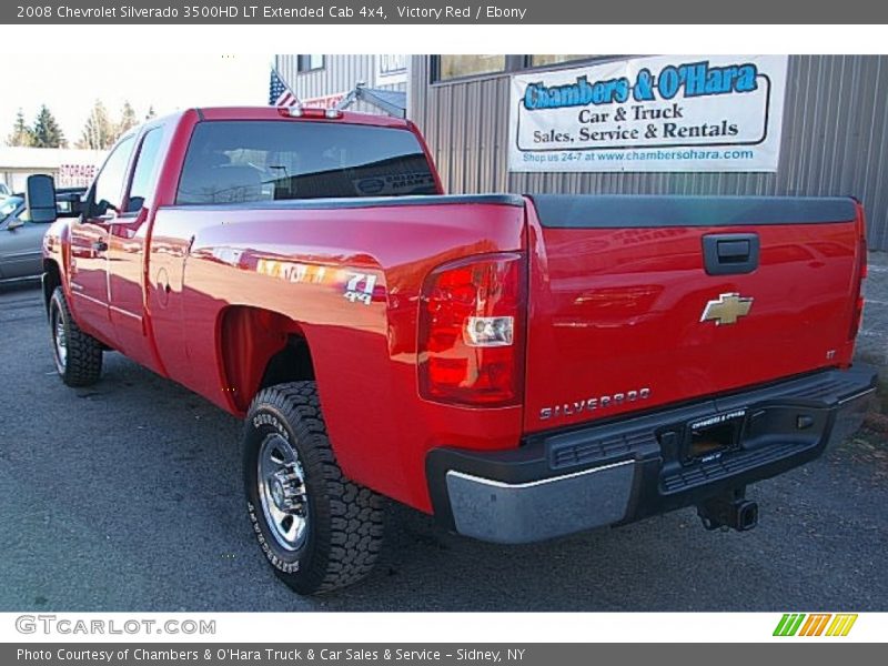 Victory Red / Ebony 2008 Chevrolet Silverado 3500HD LT Extended Cab 4x4
