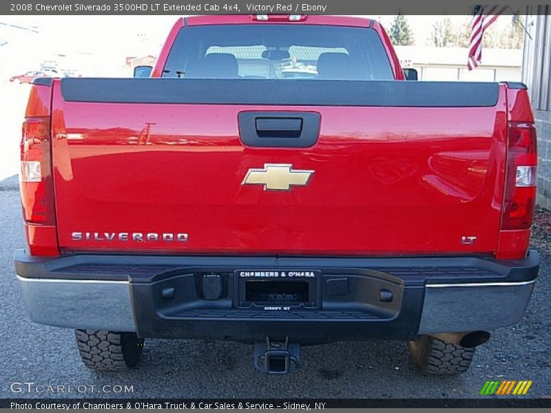 Victory Red / Ebony 2008 Chevrolet Silverado 3500HD LT Extended Cab 4x4