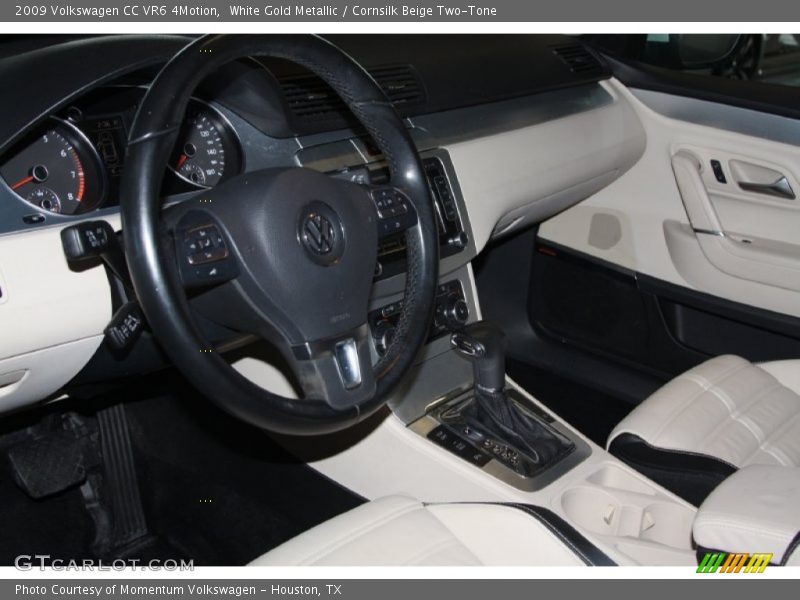 White Gold Metallic / Cornsilk Beige Two-Tone 2009 Volkswagen CC VR6 4Motion