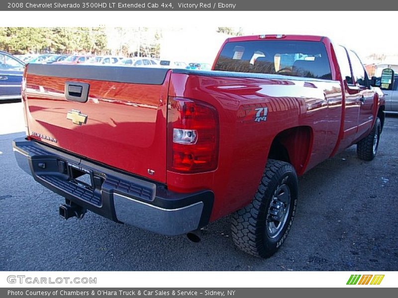 Victory Red / Ebony 2008 Chevrolet Silverado 3500HD LT Extended Cab 4x4