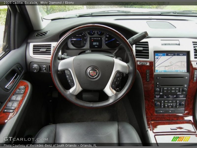 White Diamond / Ebony 2008 Cadillac Escalade