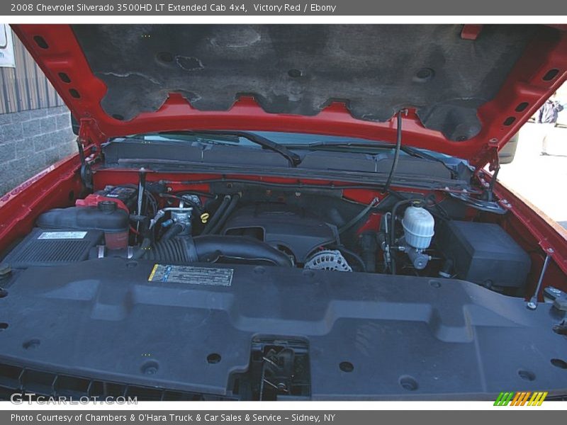 Victory Red / Ebony 2008 Chevrolet Silverado 3500HD LT Extended Cab 4x4