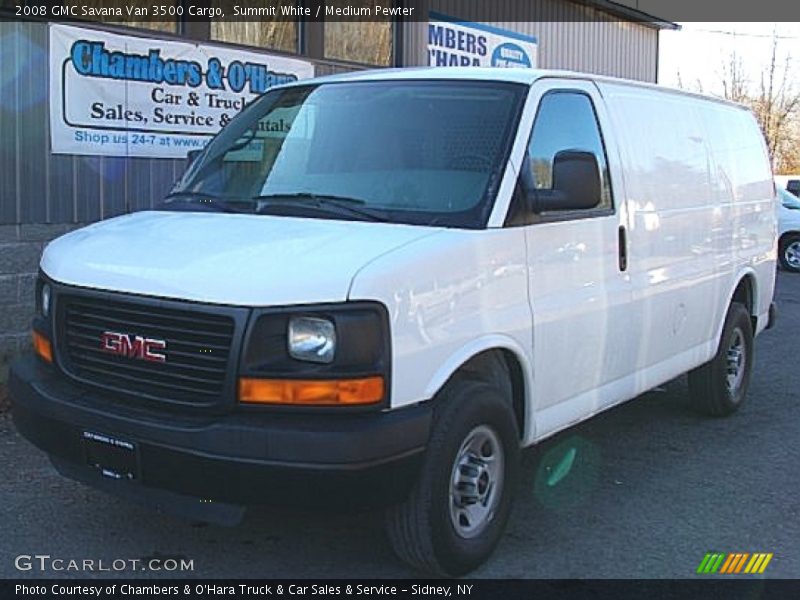 Summit White / Medium Pewter 2008 GMC Savana Van 3500 Cargo