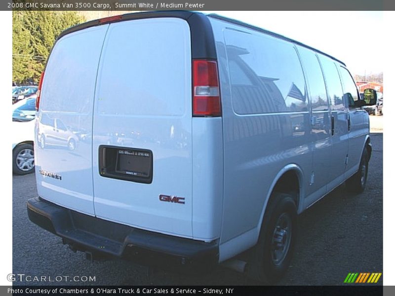 Summit White / Medium Pewter 2008 GMC Savana Van 3500 Cargo