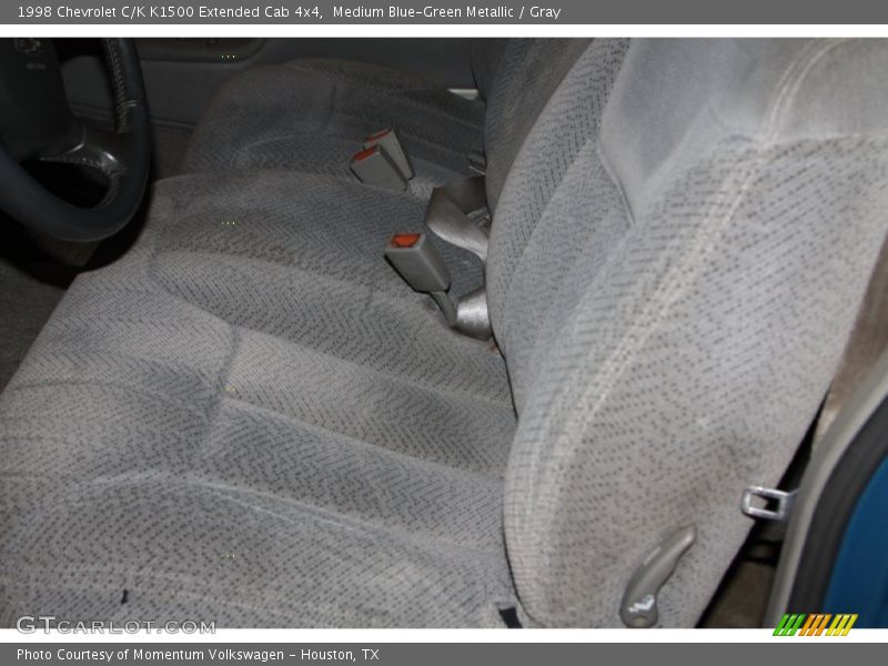 Medium Blue-Green Metallic / Gray 1998 Chevrolet C/K K1500 Extended Cab 4x4