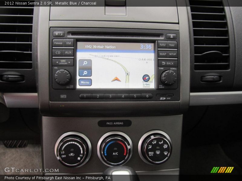 Metallic Blue / Charcoal 2012 Nissan Sentra 2.0 SR