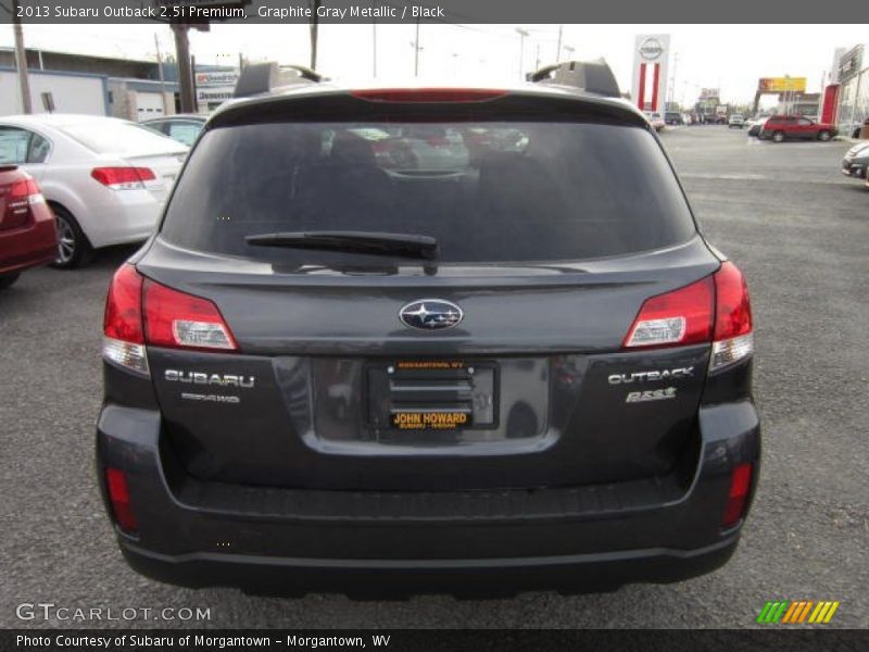 Graphite Gray Metallic / Black 2013 Subaru Outback 2.5i Premium