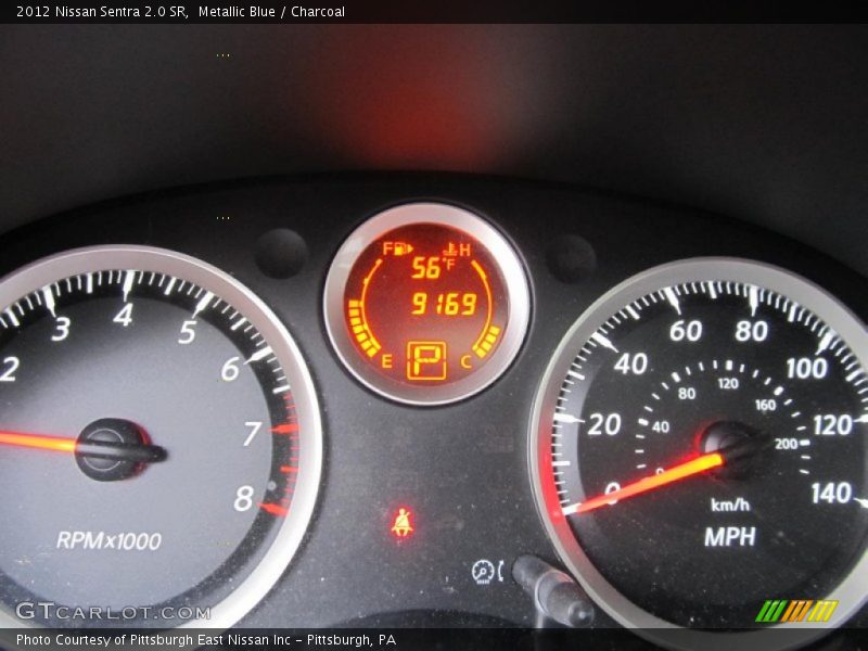 Metallic Blue / Charcoal 2012 Nissan Sentra 2.0 SR
