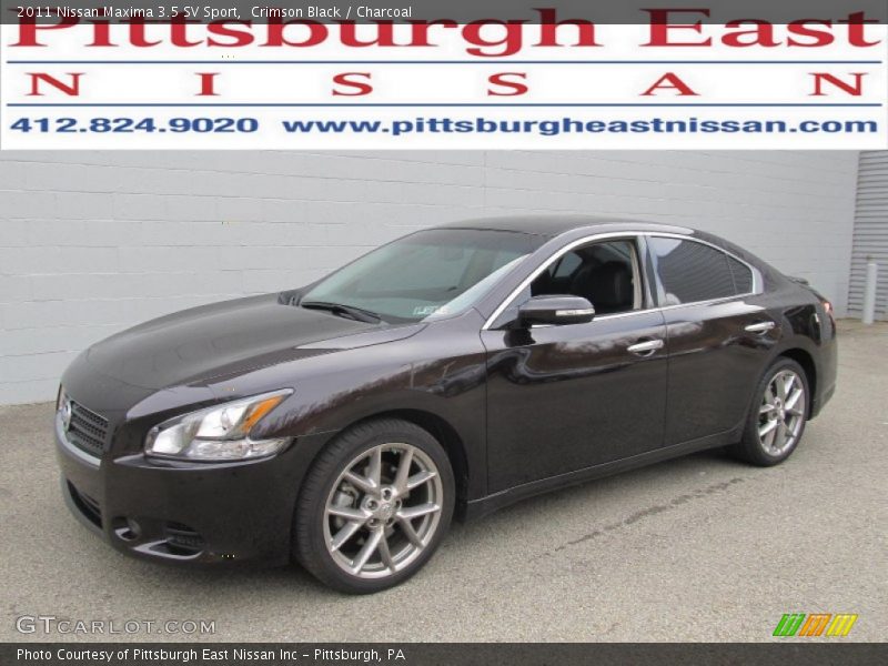 Crimson Black / Charcoal 2011 Nissan Maxima 3.5 SV Sport