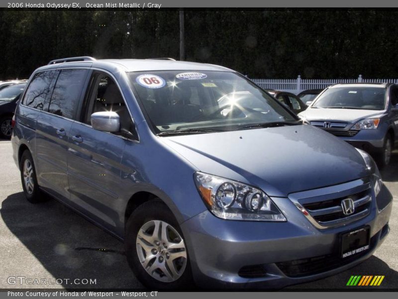 Ocean Mist Metallic / Gray 2006 Honda Odyssey EX