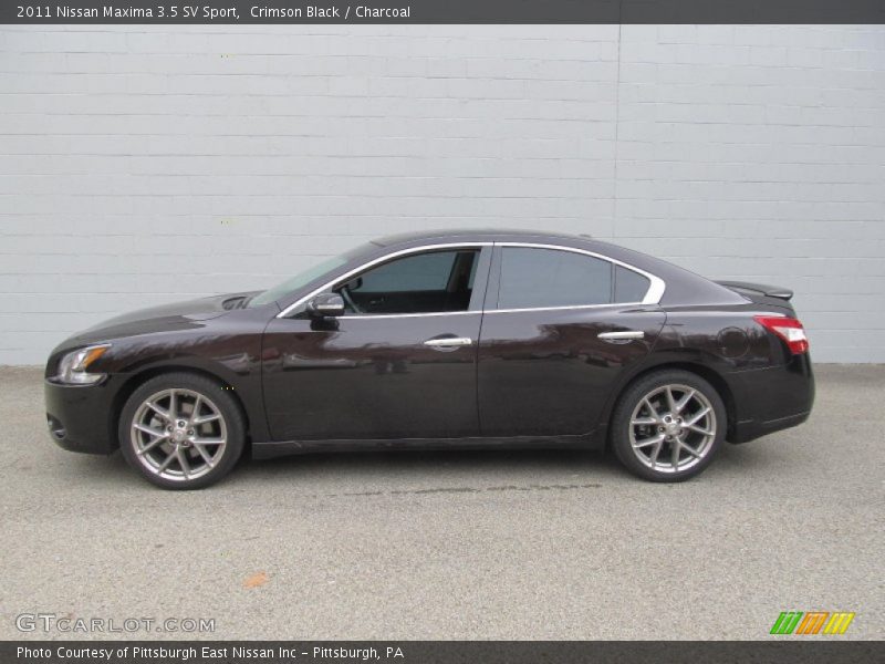Crimson Black / Charcoal 2011 Nissan Maxima 3.5 SV Sport