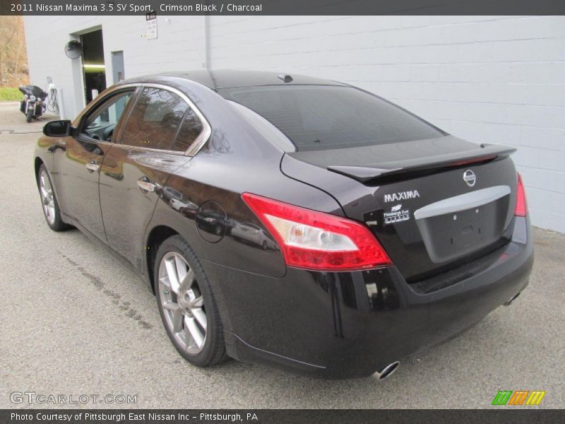 Crimson Black / Charcoal 2011 Nissan Maxima 3.5 SV Sport